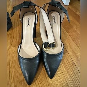 Qupid Black Women's Heels